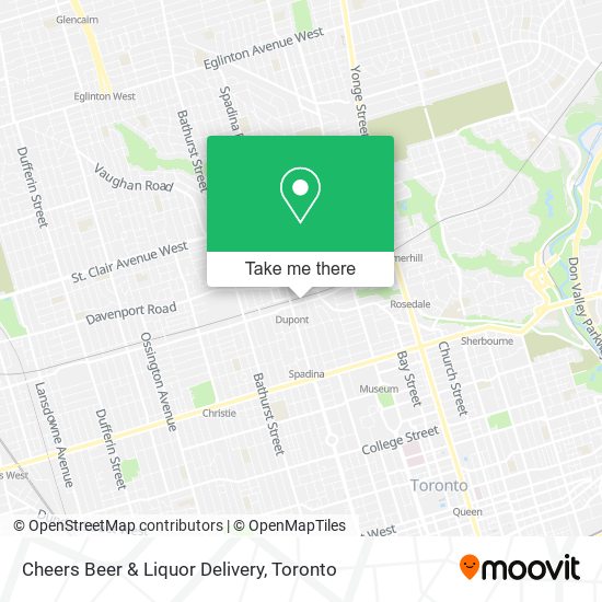 Cheers Beer & Liquor Delivery map