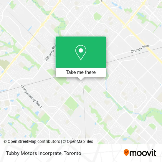 Tubby Motors Incorprate map