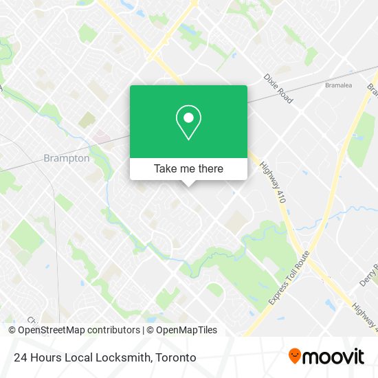 24 Hours Local Locksmith map