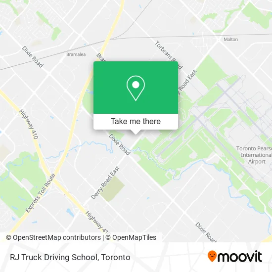 RJ Truck Driving School map