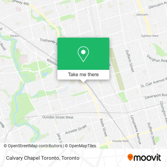 Calvary Chapel Toronto map