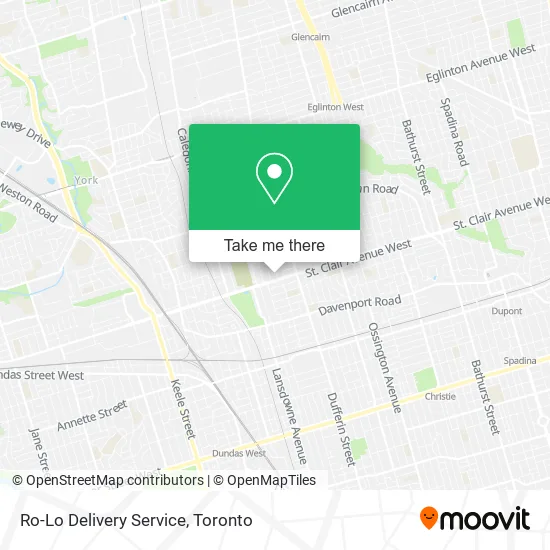 Ro-Lo Delivery Service map