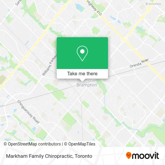Markham Family Chiropractic map