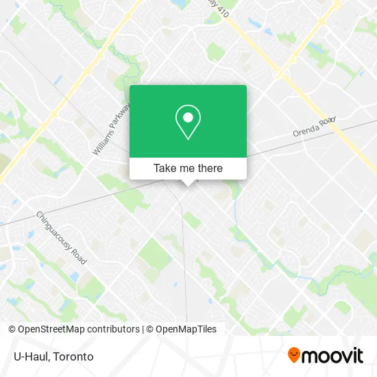 U-Haul map