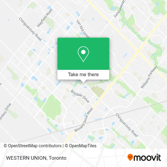 WESTERN UNION map