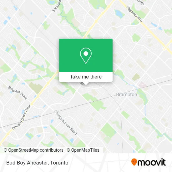 Bad Boy Ancaster map