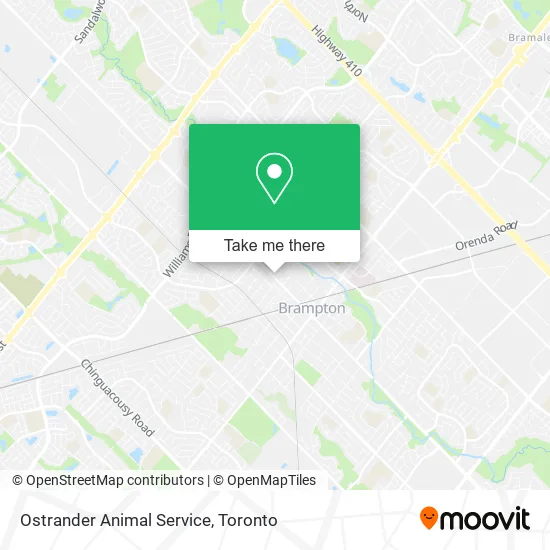 Ostrander Animal Service map