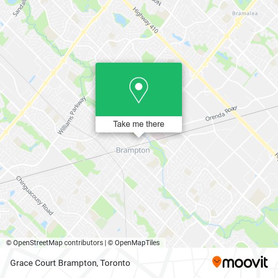 Grace Court Brampton map