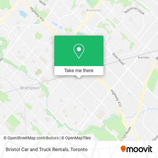 Bristol Car and Truck Rentals map