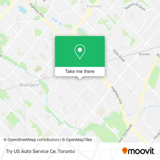 Try US Auto Service Ce map