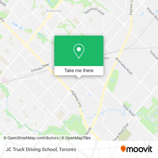 JC Truck Driving School map