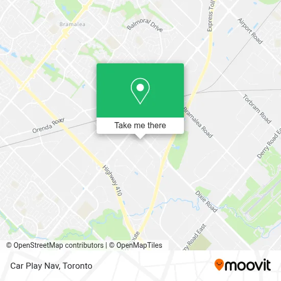 Car Play Nav map