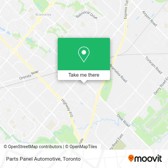 Parts Panel Automotive map