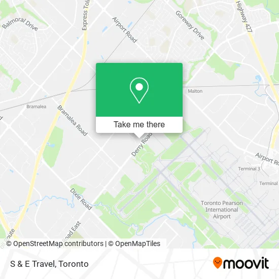 S & E Travel map