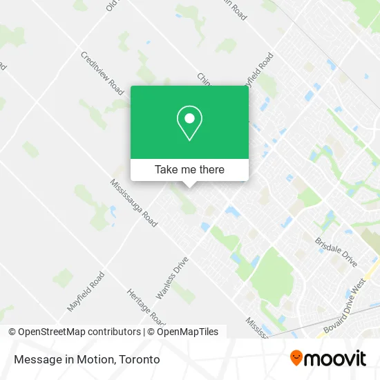 Message in Motion map
