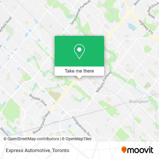 Express Automotive map