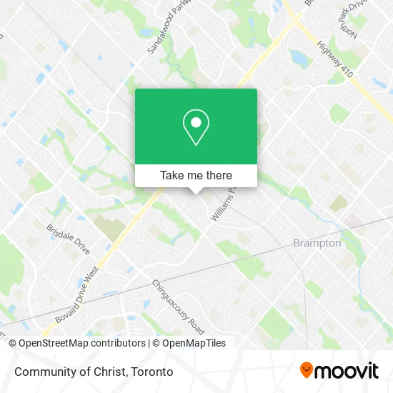 Community of Christ map