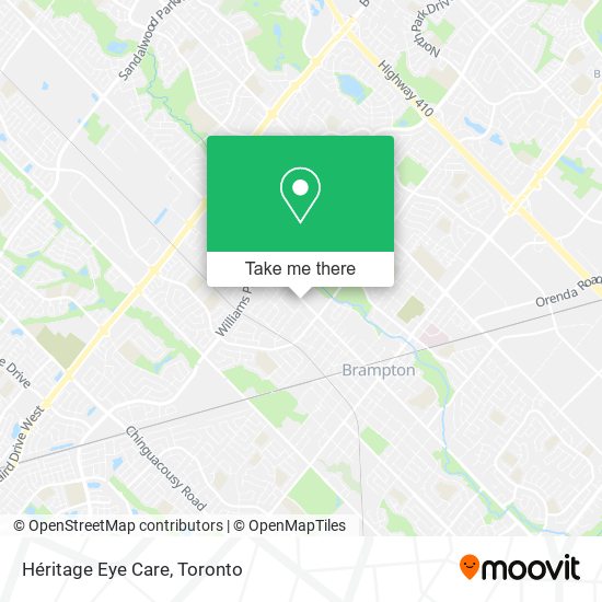 Héritage Eye Care map