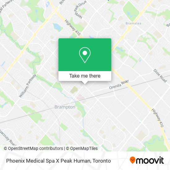 Phoenix Medical Spa X Peak Human map