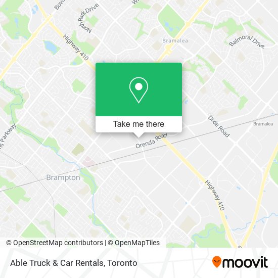 Able Truck & Car Rentals map