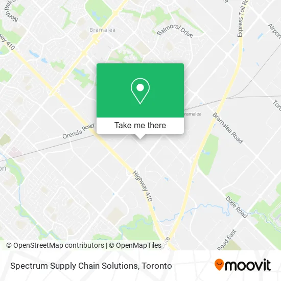 Spectrum Supply Chain Solutions map
