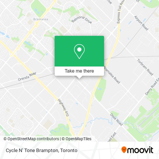 Cycle N' Tone Brampton map