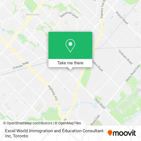 Excel World Immigration and Éducation Consultant Inc map