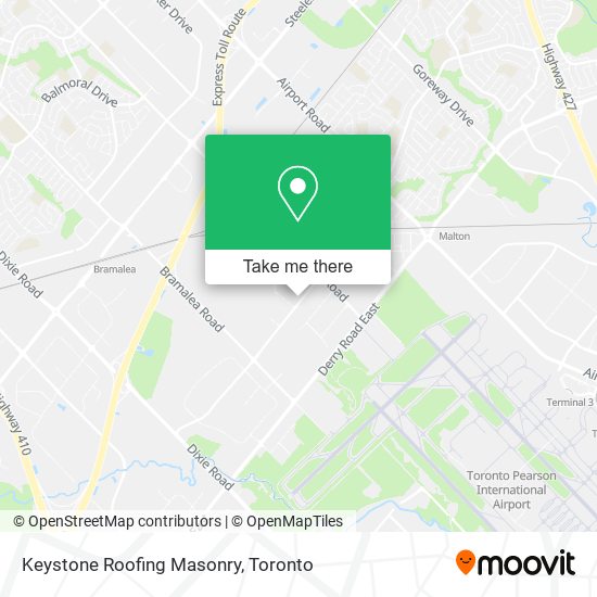 Keystone Roofing Masonry map