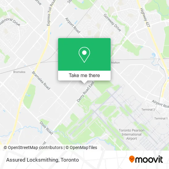 Assured Locksmithing map