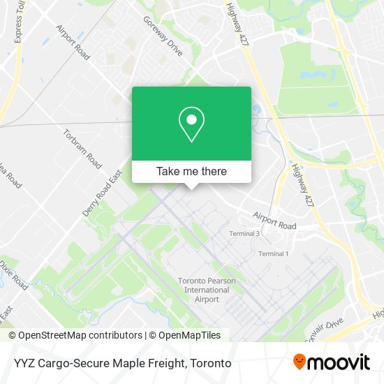 YYZ Cargo-Secure Maple Freight map