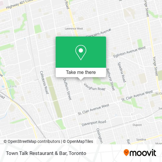 Town Talk Restaurant & Bar map