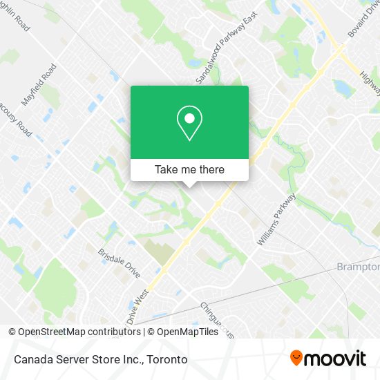 Canada Server Store Inc. map