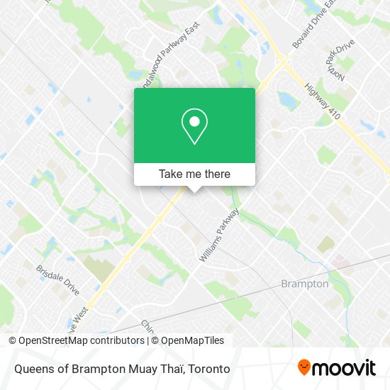 Queens of Brampton Muay Thaï map