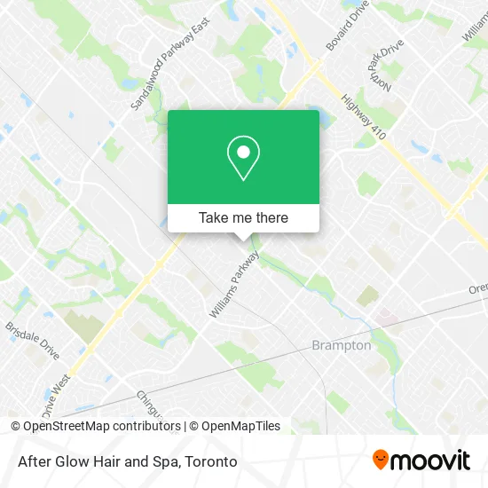 After Glow Hair and Spa map