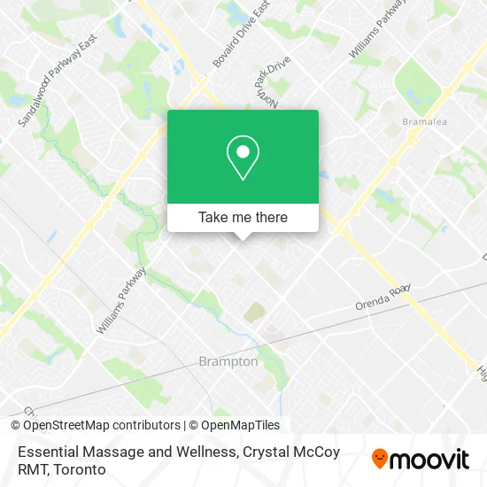 Essential Massage and Wellness, Crystal McCoy RMT map