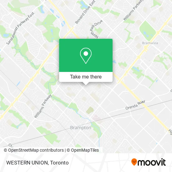 WESTERN UNION map