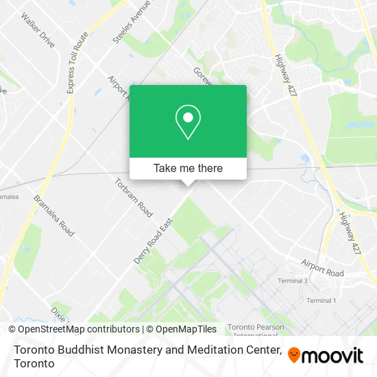 Toronto Buddhist Monastery and Meditation Center map