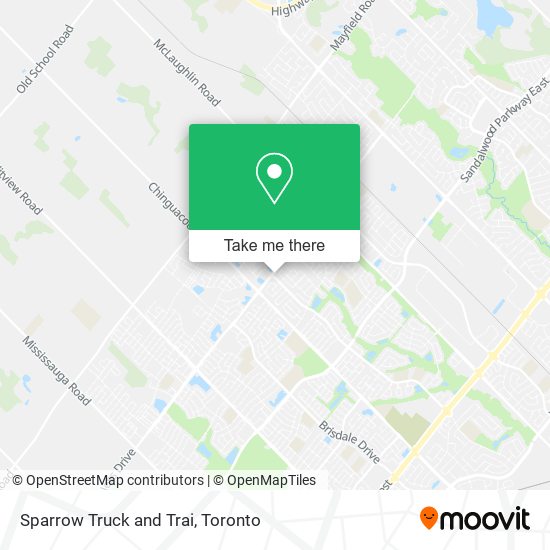 Sparrow Truck and Trai map