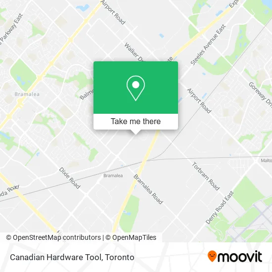 Canadian Hardware Tool map