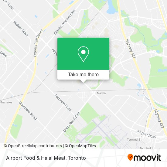 Airport Food & Halal Meat plan