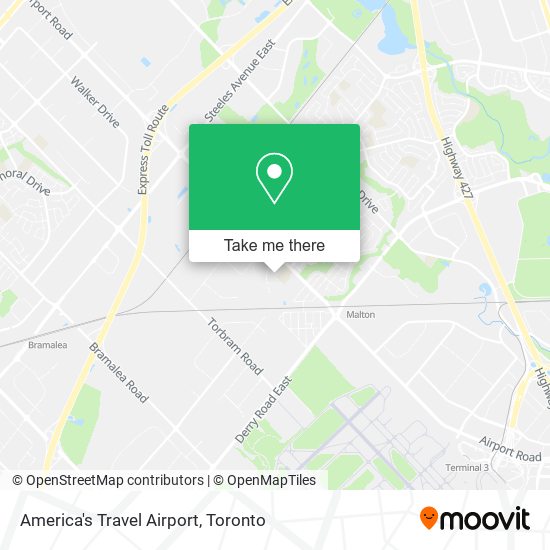 America's Travel Airport map
