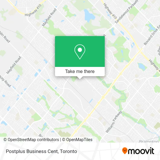 Postplus Business Cent map