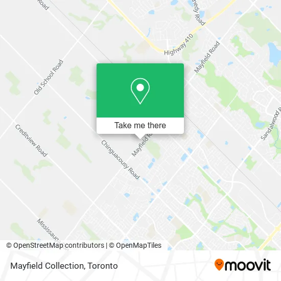 Mayfield Collection map