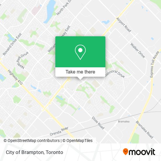 City of Brampton map