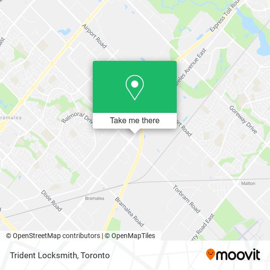 Trident Locksmith map