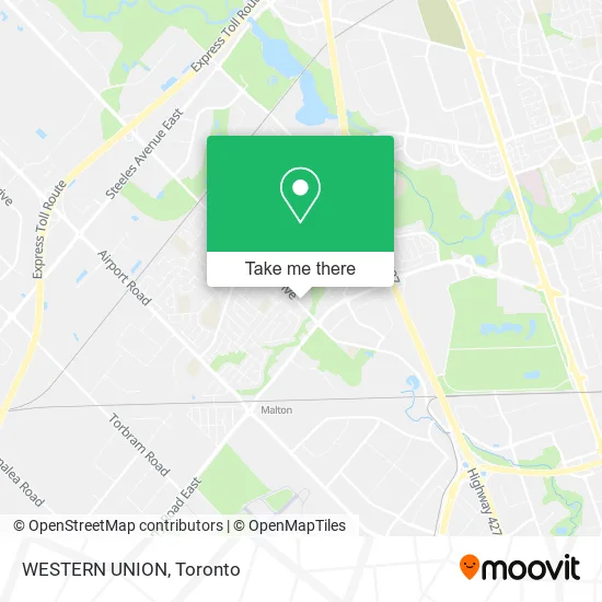 WESTERN UNION map
