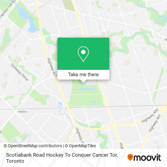 Scotiabank Road Hockey To Conquer Cancer Tor map