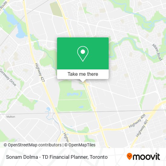 Sonam Dolma - TD Financial Planner map