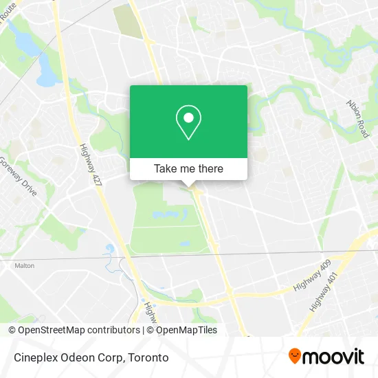 Cineplex Odeon Corp map