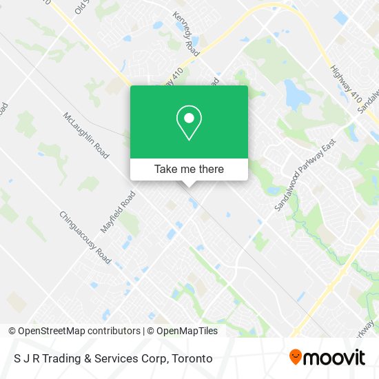 S J R Trading & Services Corp map